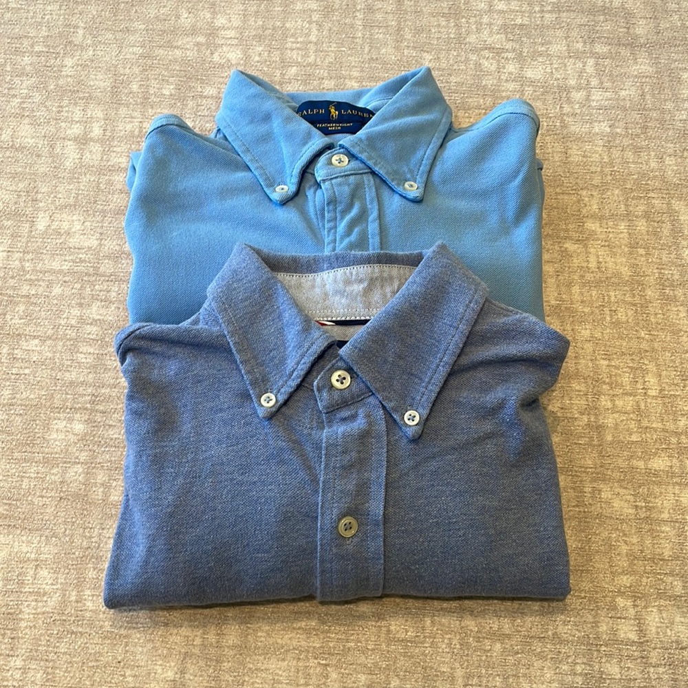Set of 2 Ralph Lauren featherweight mesh shirts